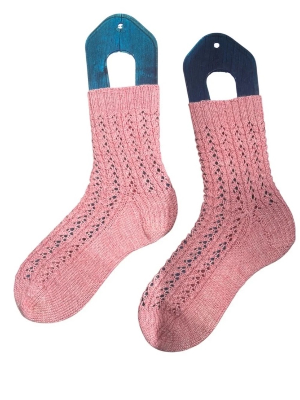 Hand Knit Merino Wool Lace Socks